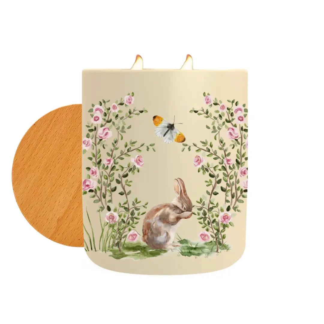 Easter Garden Candle, Sea Salt and Rosewood - Deborah Elizabeth