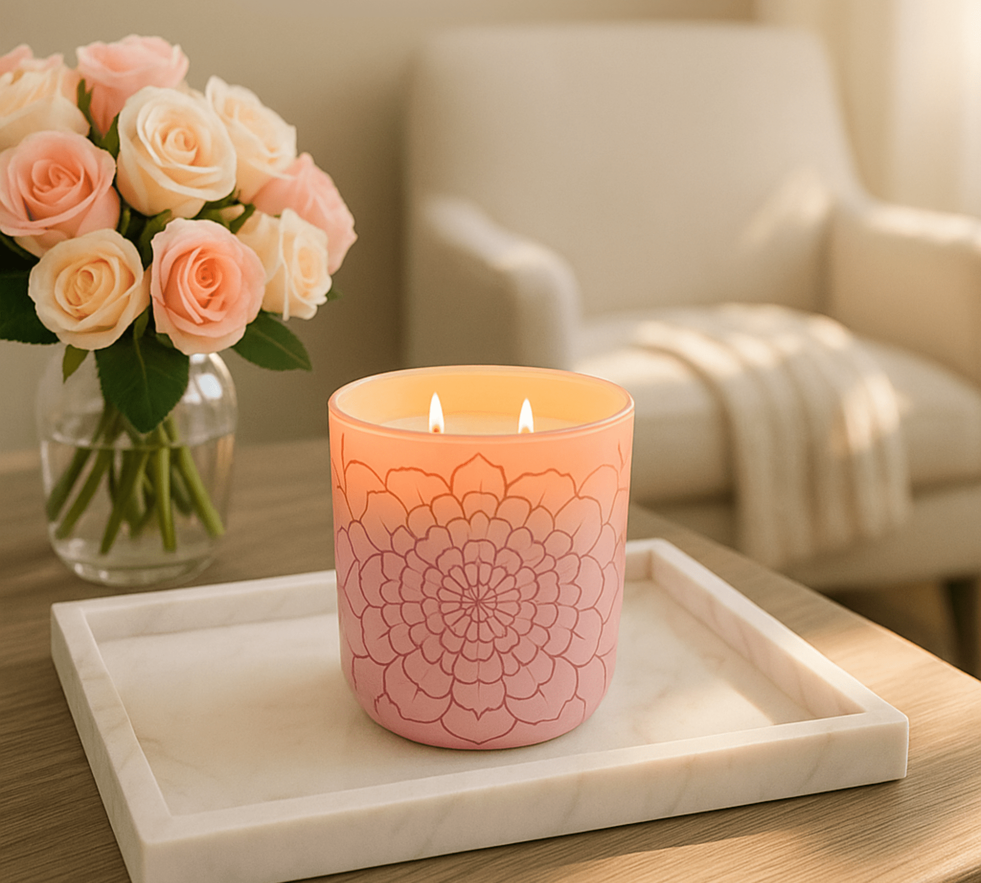 Spring Blossoms Candle, Vanilla Orchid - Deborah Elizabeth