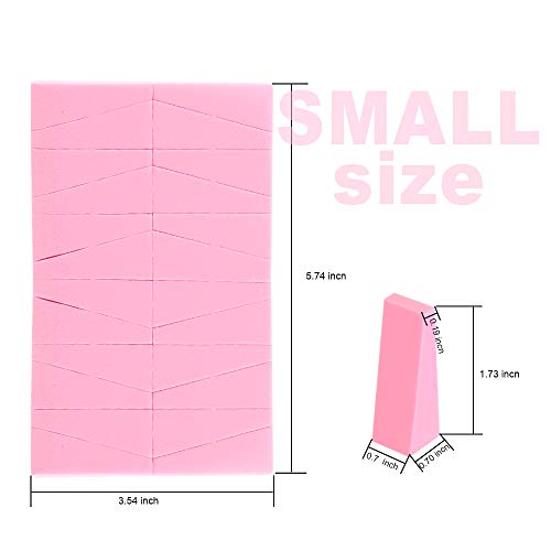 48 Pieces Makeup Sponge Blender For Face Curve Blending, Teenitor Latex Free, Small Wedge Shaped Smooth Apply Beauty Sponge Applicator For Liquid Cream Foundation Halloween Costume Festival Makeup - Deborah Elizabeth Beauty