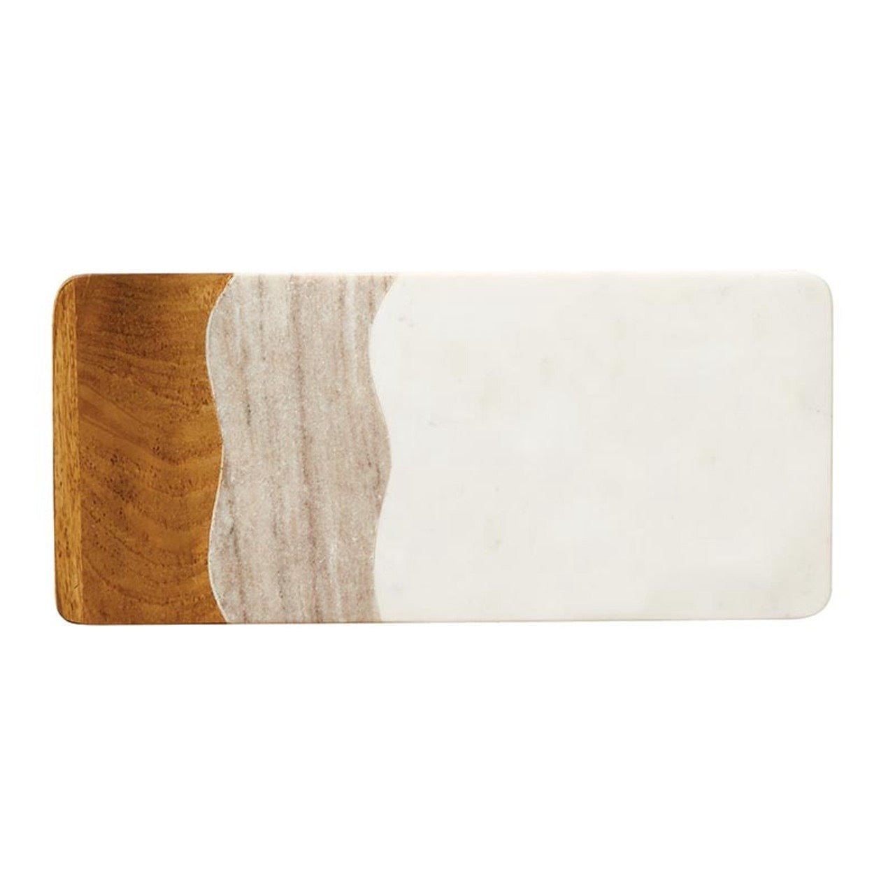 Face to Face Serving Board - Marble + Wood - Deborah Elizabeth