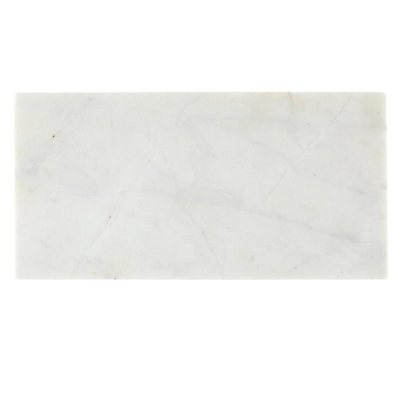 Marble Board With Wood Feet - White - Deborah Elizabeth