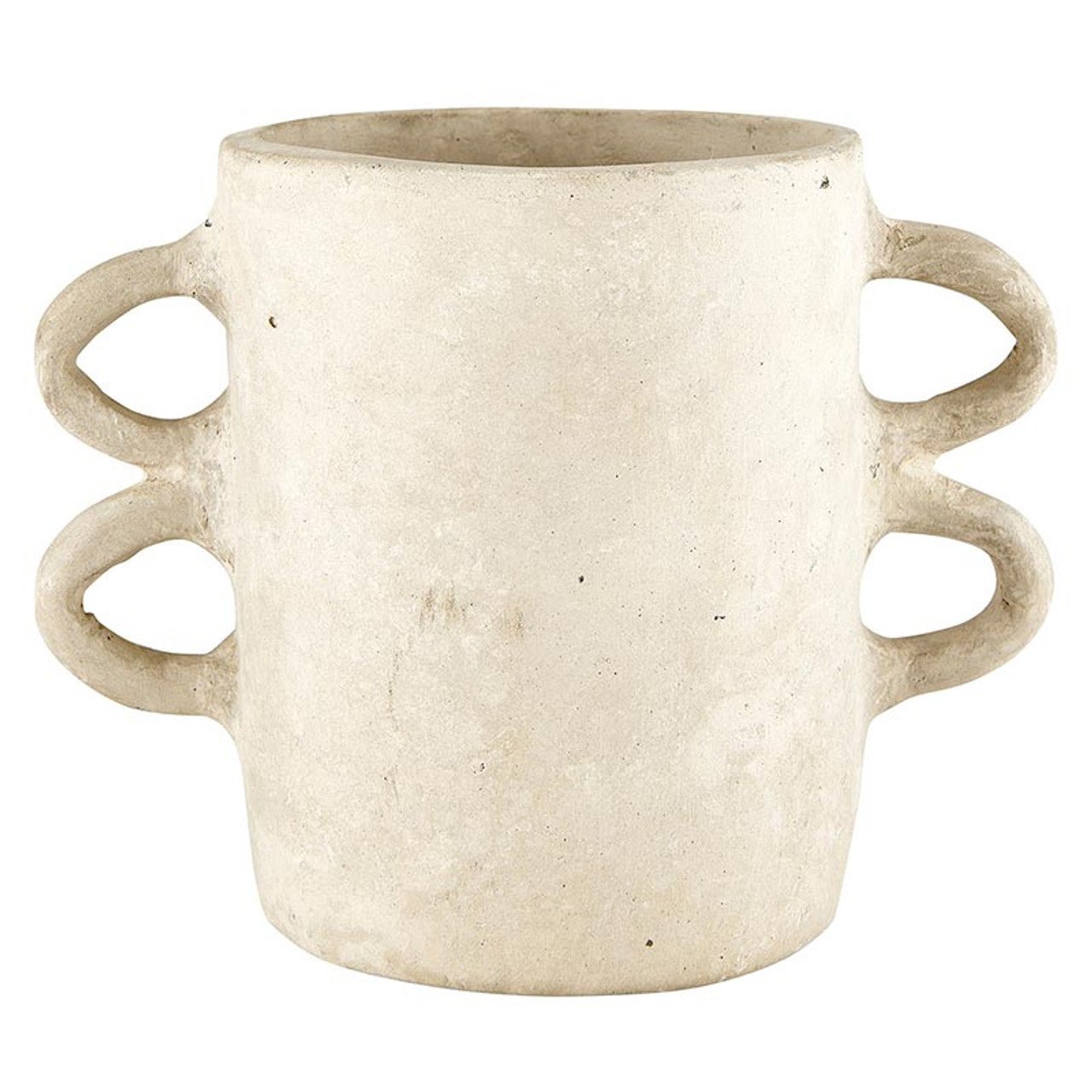 Paper - Mache Vase with Handles - Natural - Deborah Elizabeth