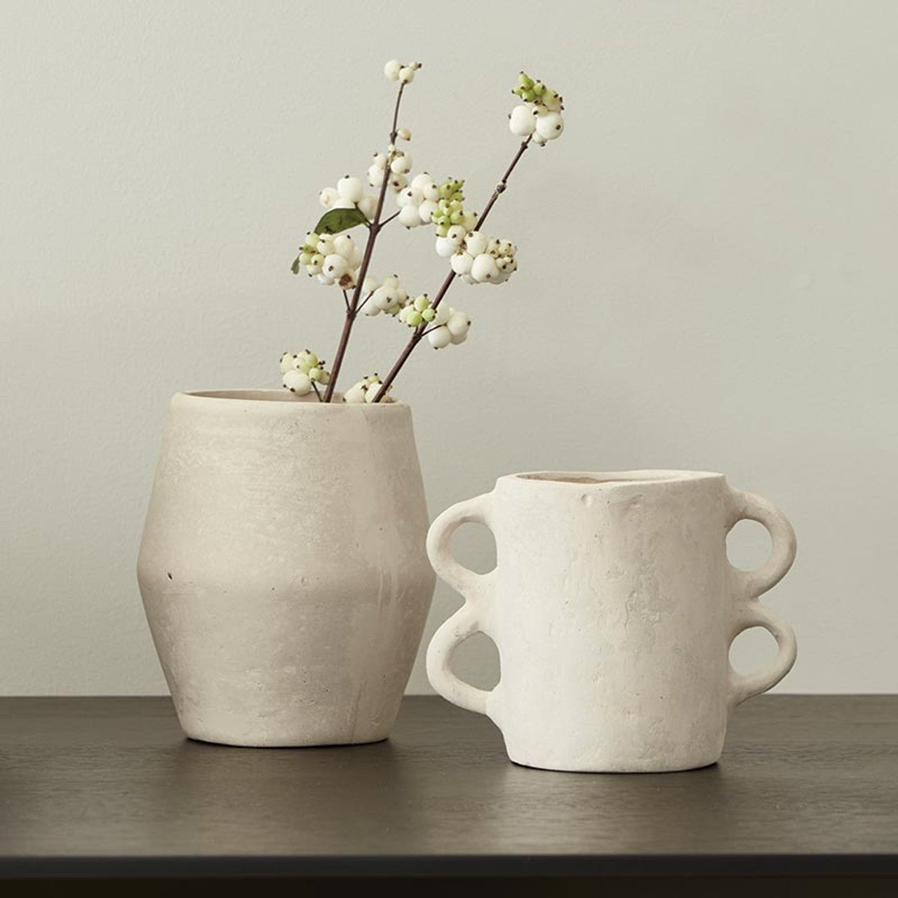 Short Paper - Mache Vase - Natural - Deborah Elizabeth