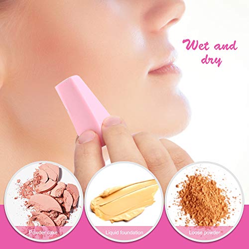 48 Pieces Makeup Sponge Blender For Face Curve Blending, Teenitor Latex Free, Small Wedge Shaped Smooth Apply Beauty Sponge Applicator For Liquid Cream Foundation Halloween Costume Festival Makeup - Deborah Elizabeth Beauty